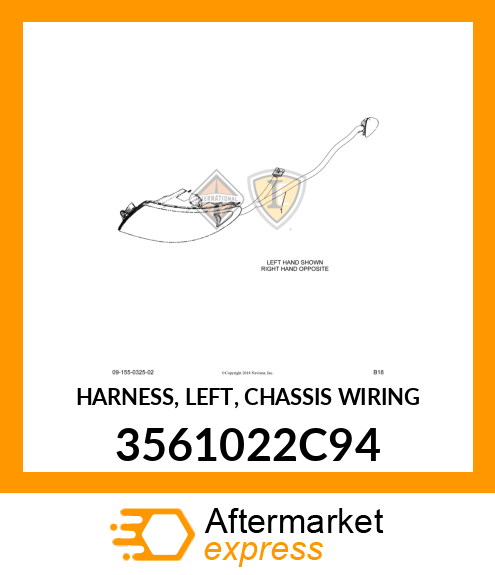 HARNESS, LEFT, CHASSIS WIRING 3561022C94