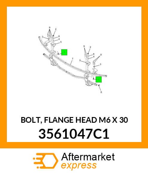 BOLT, FLANGE HEAD M6 X 30 3561047C1
