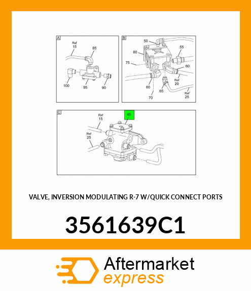 VALVE, INVERSION MODULATING R-7 W/QUICK CONNECT PORTS 3561639C1