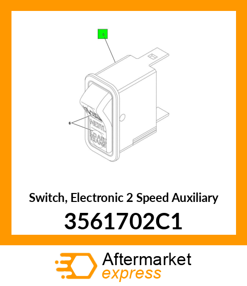 Switch, Electronic 2 Speed Auxiliary 3561702C1