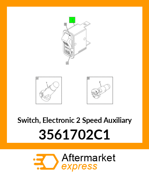 Switch, Electronic 2 Speed Auxiliary 3561702C1