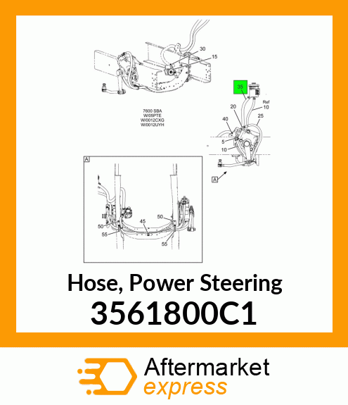 Hose, Power Steering 3561800C1