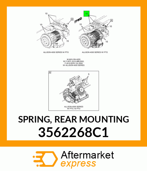 SPRING, REAR MOUNTING 3562268C1