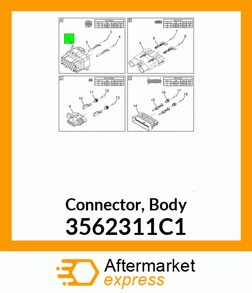 Connector, Body 3562311C1