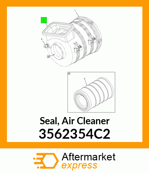 Seal, Air Cleaner 3562354C2