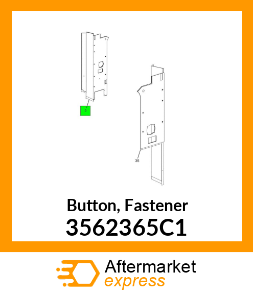 Button, Fastener 3562365C1