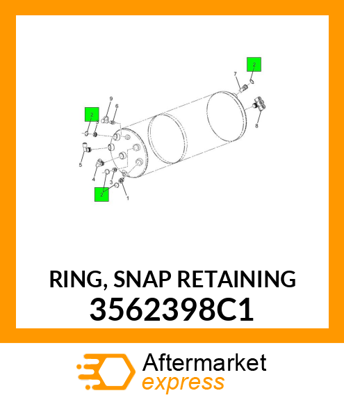 RING, SNAP RETAINING 3562398C1