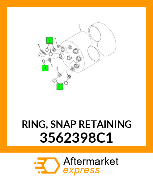 RING, SNAP RETAINING 3562398C1