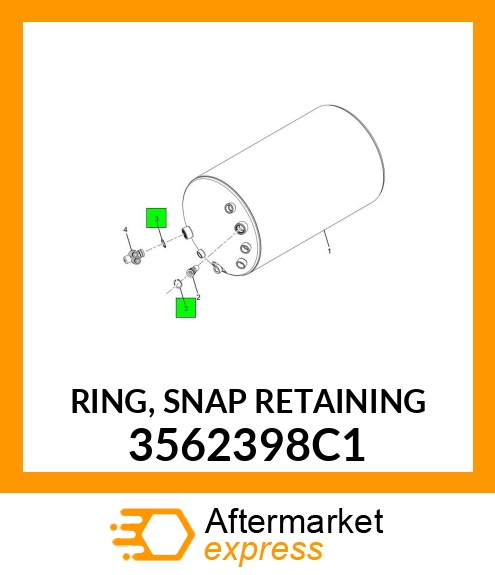 RING, SNAP RETAINING 3562398C1