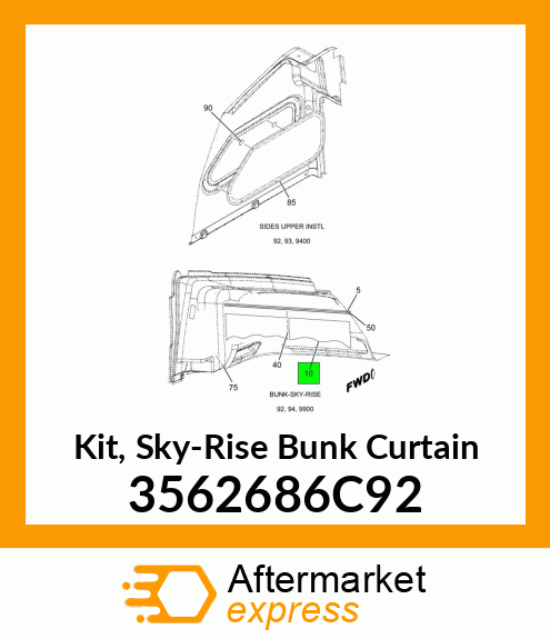 Kit, Sky-Rise® Bunk Curtain 3562686C92