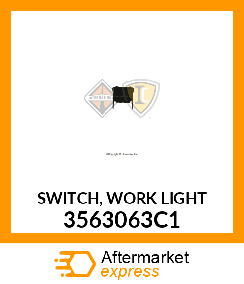 SWITCH, WORK LIGHT 3563063C1