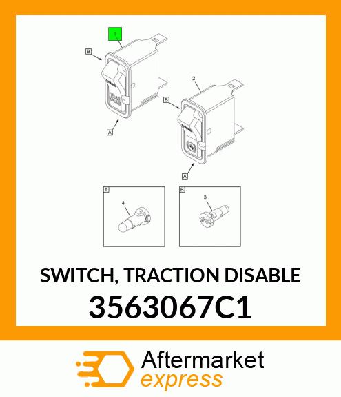 SWITCH, TRACTION DISABLE 3563067C1