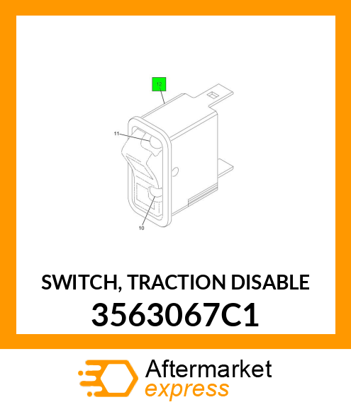 SWITCH, TRACTION DISABLE 3563067C1