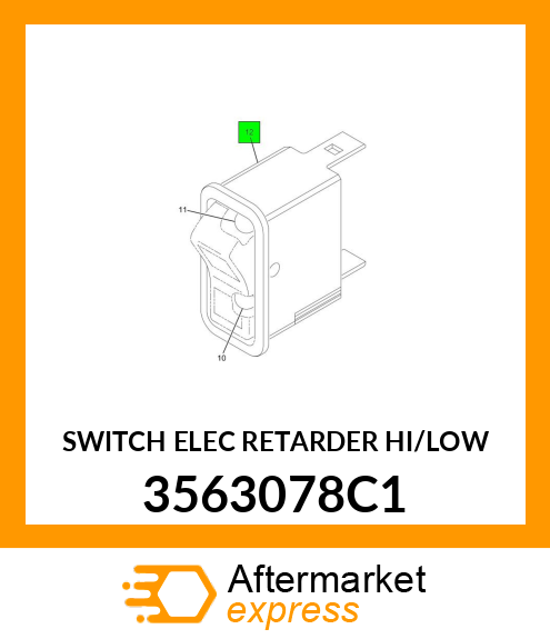 SWITCH ELEC RETARDER HI/LOW 3563078C1