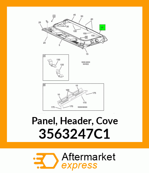 Panel, Header, Cove 3563247C1