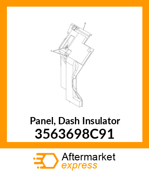 Panel, Dash Insulator 3563698C91