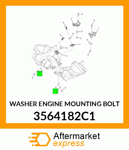 WASHER ENGINE MOUNTING BOLT 3564182C1