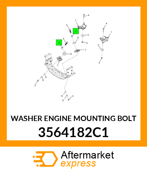 WASHER ENGINE MOUNTING BOLT 3564182C1