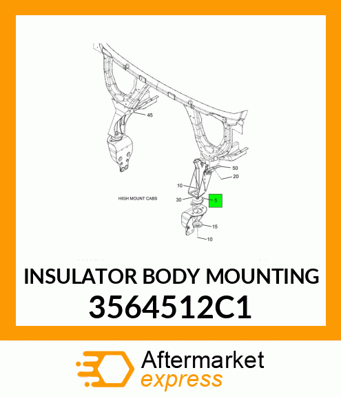 INSULATOR BODY MOUNTING 3564512C1