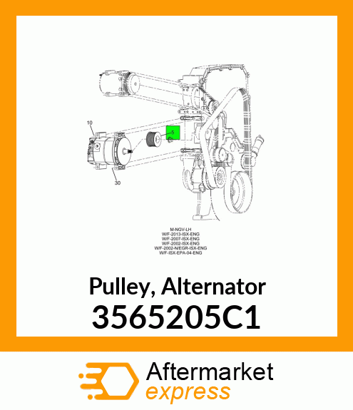 Pulley, Alternator 3565205C1