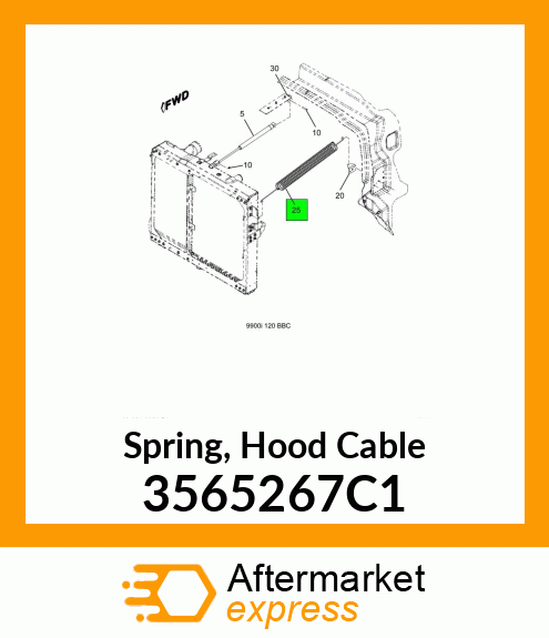 Spring, Hood Cable 3565267C1