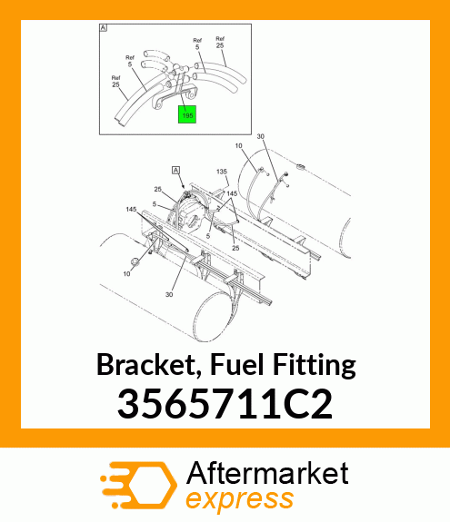 Bracket, Fuel Fitting 3565711C2
