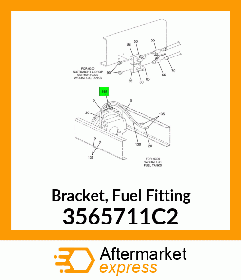 Bracket, Fuel Fitting 3565711C2