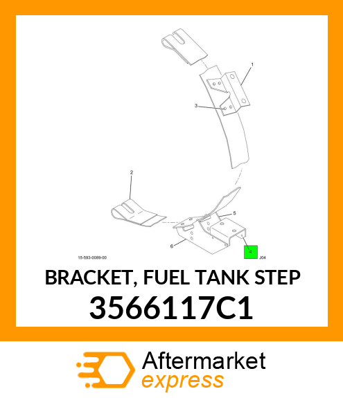 BRACKET, FUEL TANK STEP 3566117C1