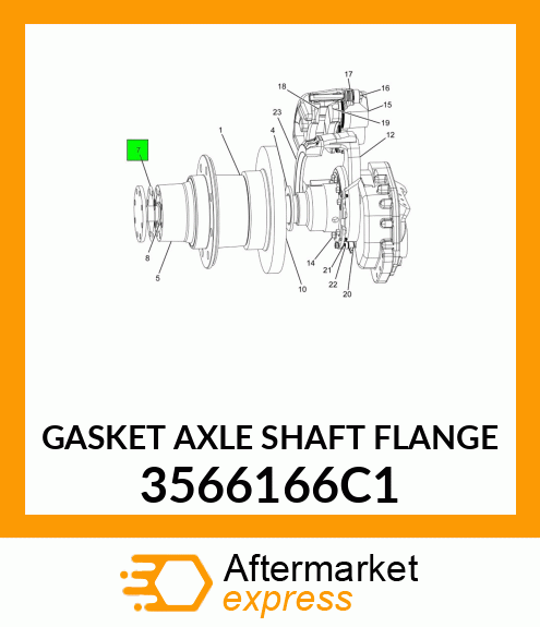 GASKET AXLE SHAFT FLANGE 3566166C1