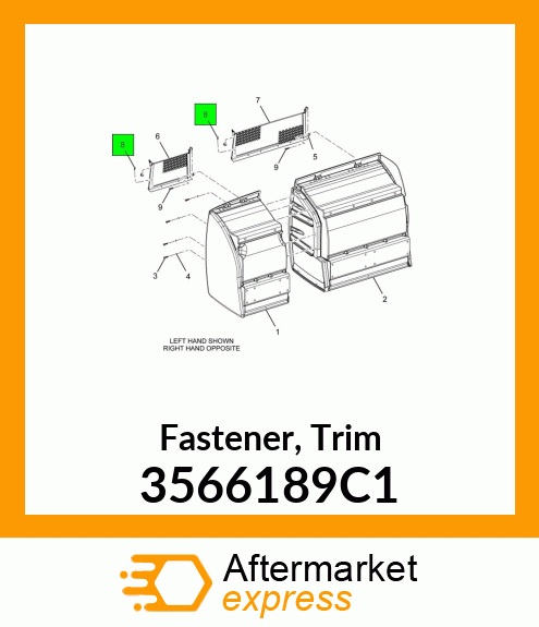 Fastener, Trim 3566189C1