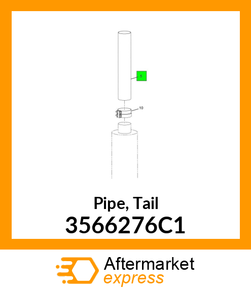 Pipe, Tail 3566276C1