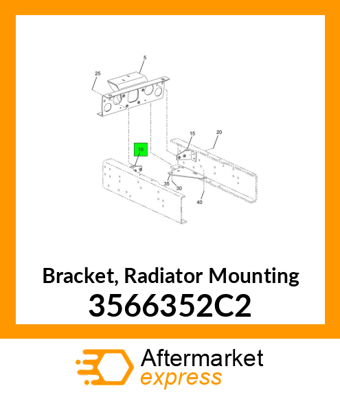 Bracket, Radiator Mounting 3566352C2