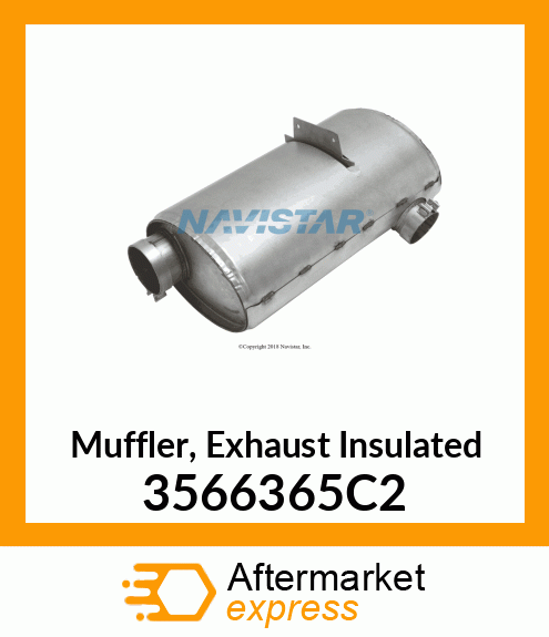 Muffler, Exhaust Insulated 3566365C2