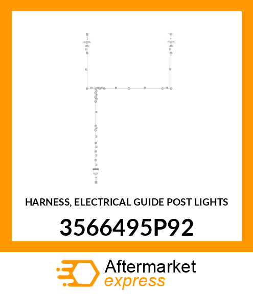 HARNESS, ELECTRICAL GUIDE POST LIGHTS 3566495P92