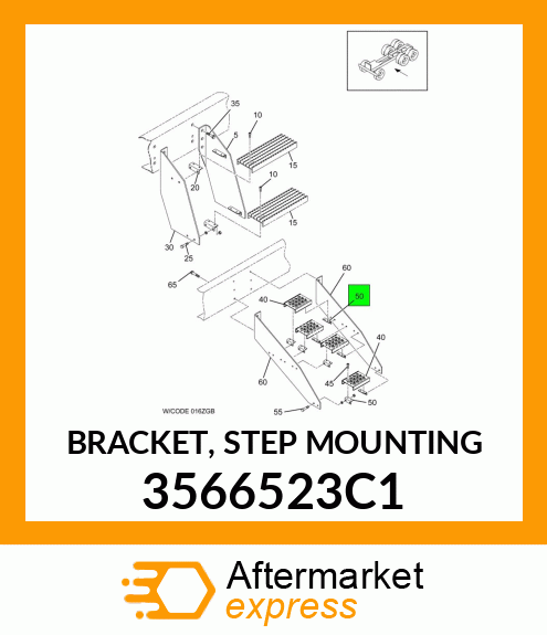 BRACKET, STEP MOUNTING 3566523C1