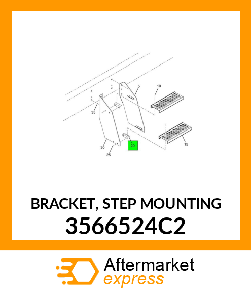 BRACKET, STEP MOUNTING 3566524C2