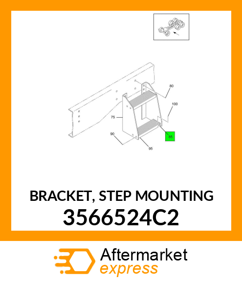 BRACKET, STEP MOUNTING 3566524C2