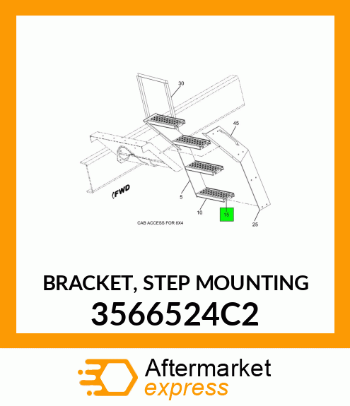 BRACKET, STEP MOUNTING 3566524C2