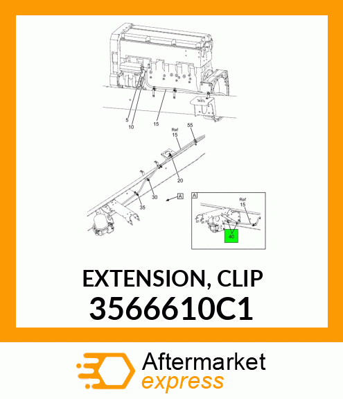 EXTENSION, CLIP 3566610C1