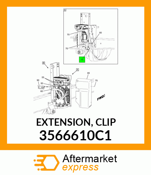 EXTENSION, CLIP 3566610C1