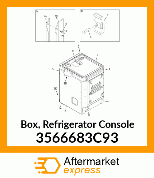 Box, Refrigerator Console 3566683C93