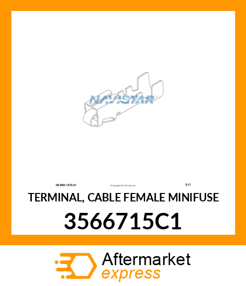 TERMINAL, CABLE FEMALE MINIFUSE 3566715C1