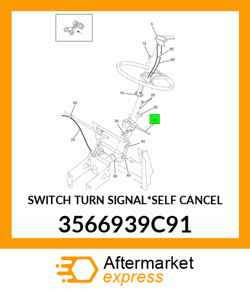 SWITCH TURN SIGNAL*SELF CANCEL 3566939C91