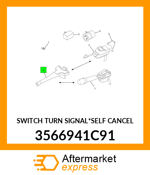 SWITCH TURN SIGNAL*SELF CANCEL 3566941C91