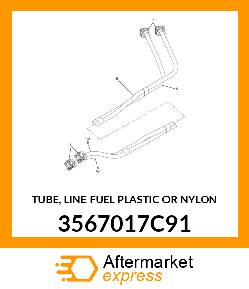 TUBE, LINE FUEL PLASTIC OR NYLON 3567017C91