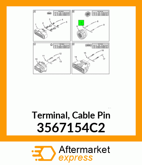 Terminal, Cable Pin 3567154C2