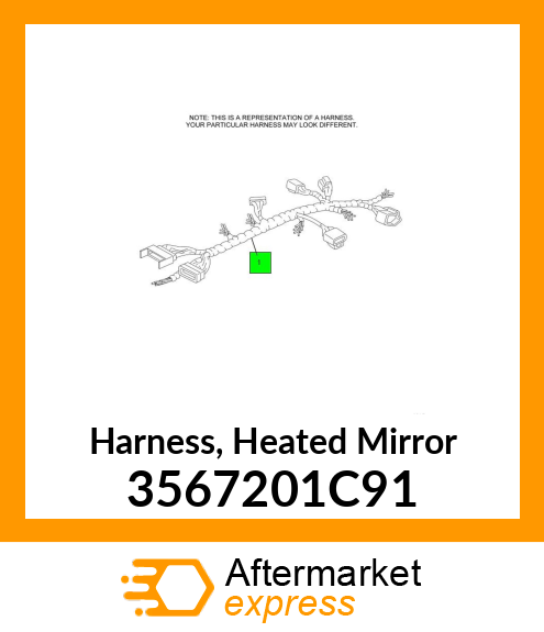 Harness, Heated Mirror 3567201C91