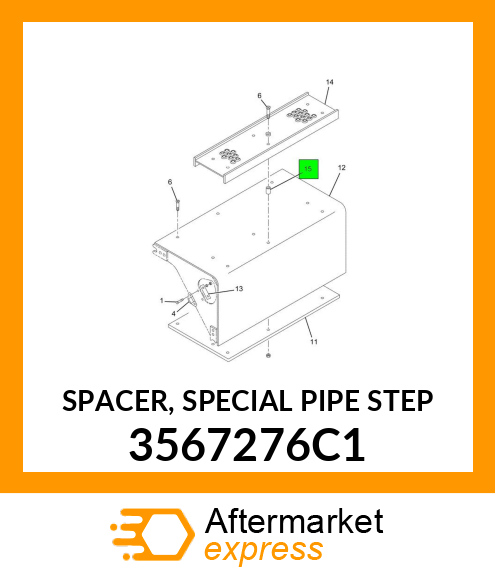 SPACER, SPECIAL PIPE STEP 3567276C1