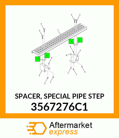 SPACER, SPECIAL PIPE STEP 3567276C1