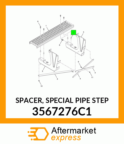 SPACER, SPECIAL PIPE STEP 3567276C1